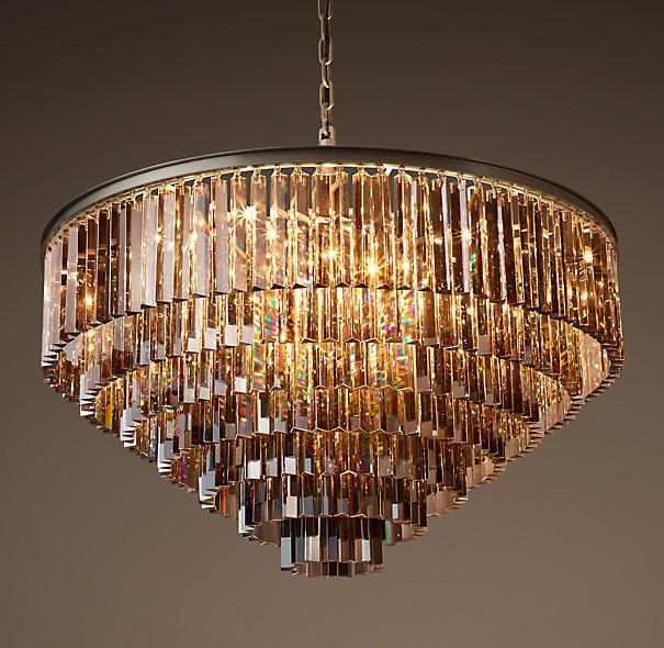 Люстра Odeon Smoke Glass Fringe Chandelier -80, 100