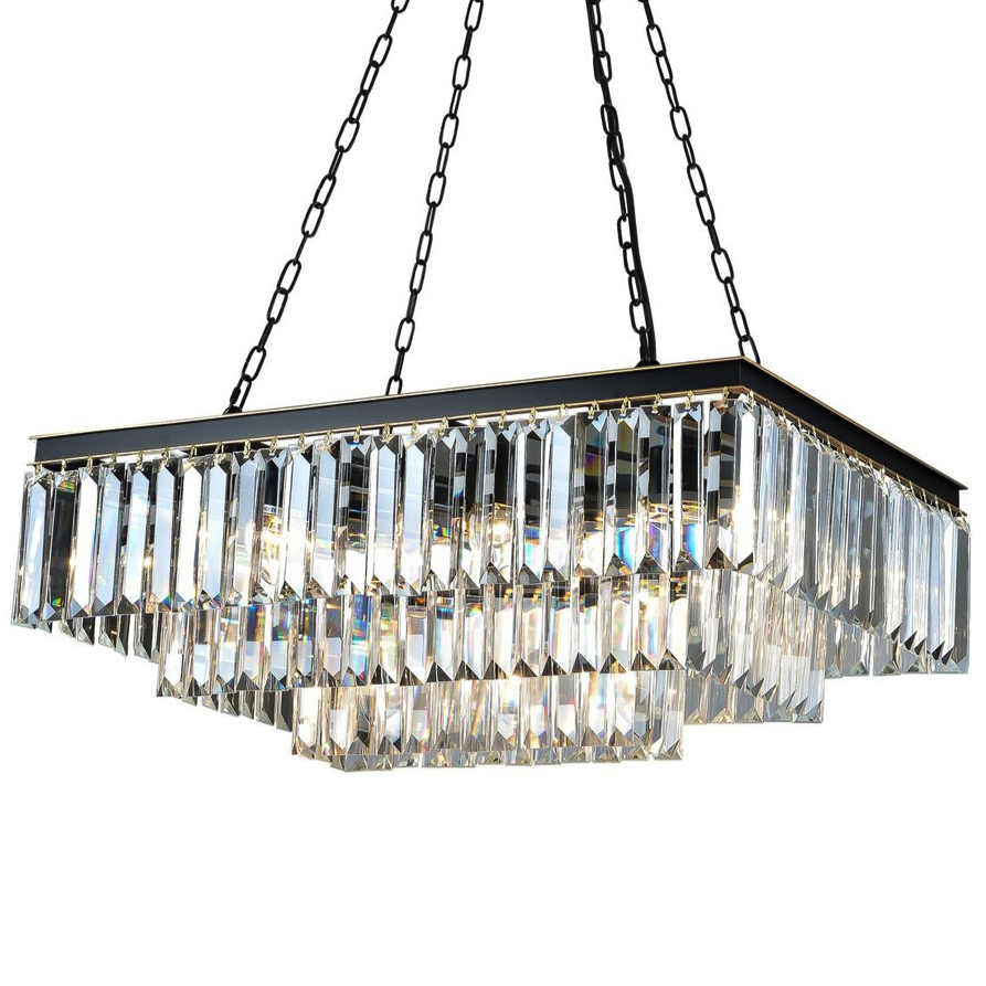 Люстра Odeon Square 3 row Black