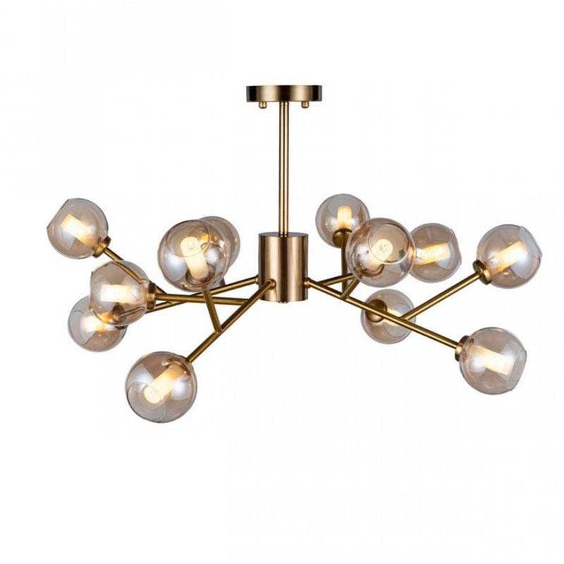 Люстра Boule De Cristal amber 12