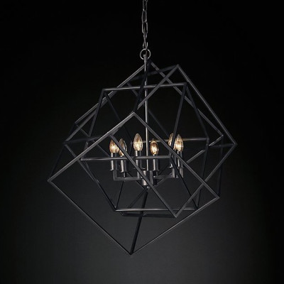 Люстра Caged Cubist Pendant black