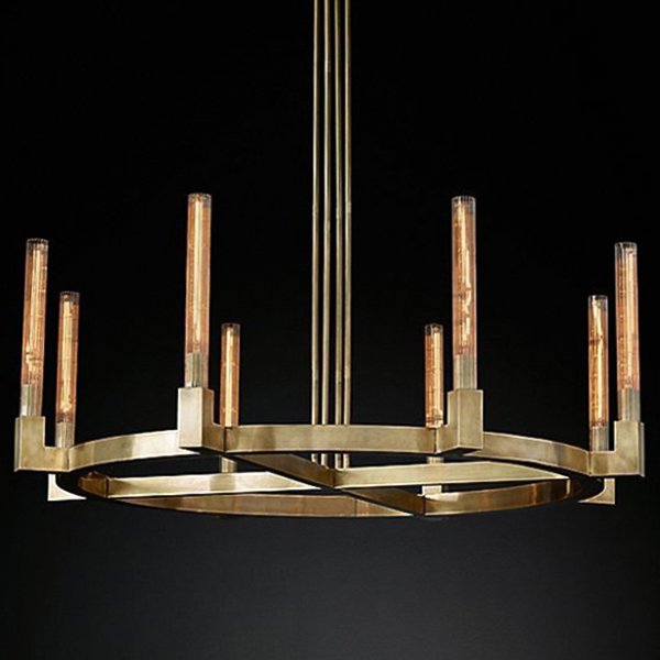 Люстра CANELLE Round Chandelier 8 Modern Brass
