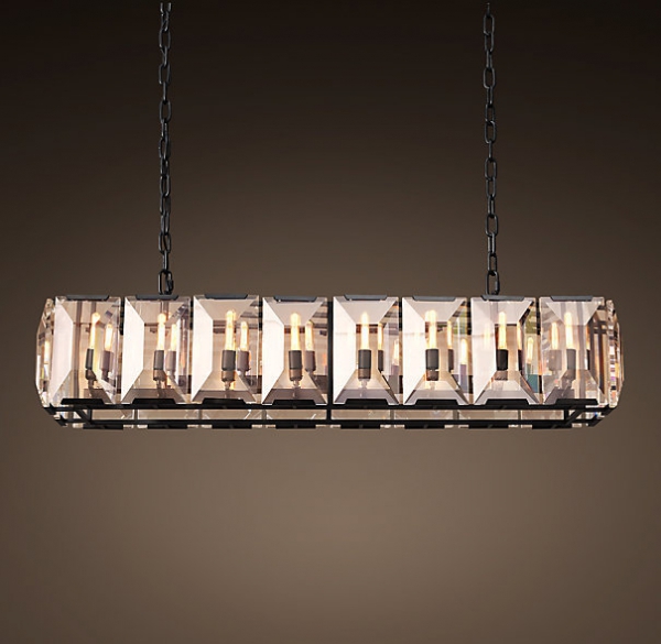 Люстра Harlow Crystal Square Chandelier 16