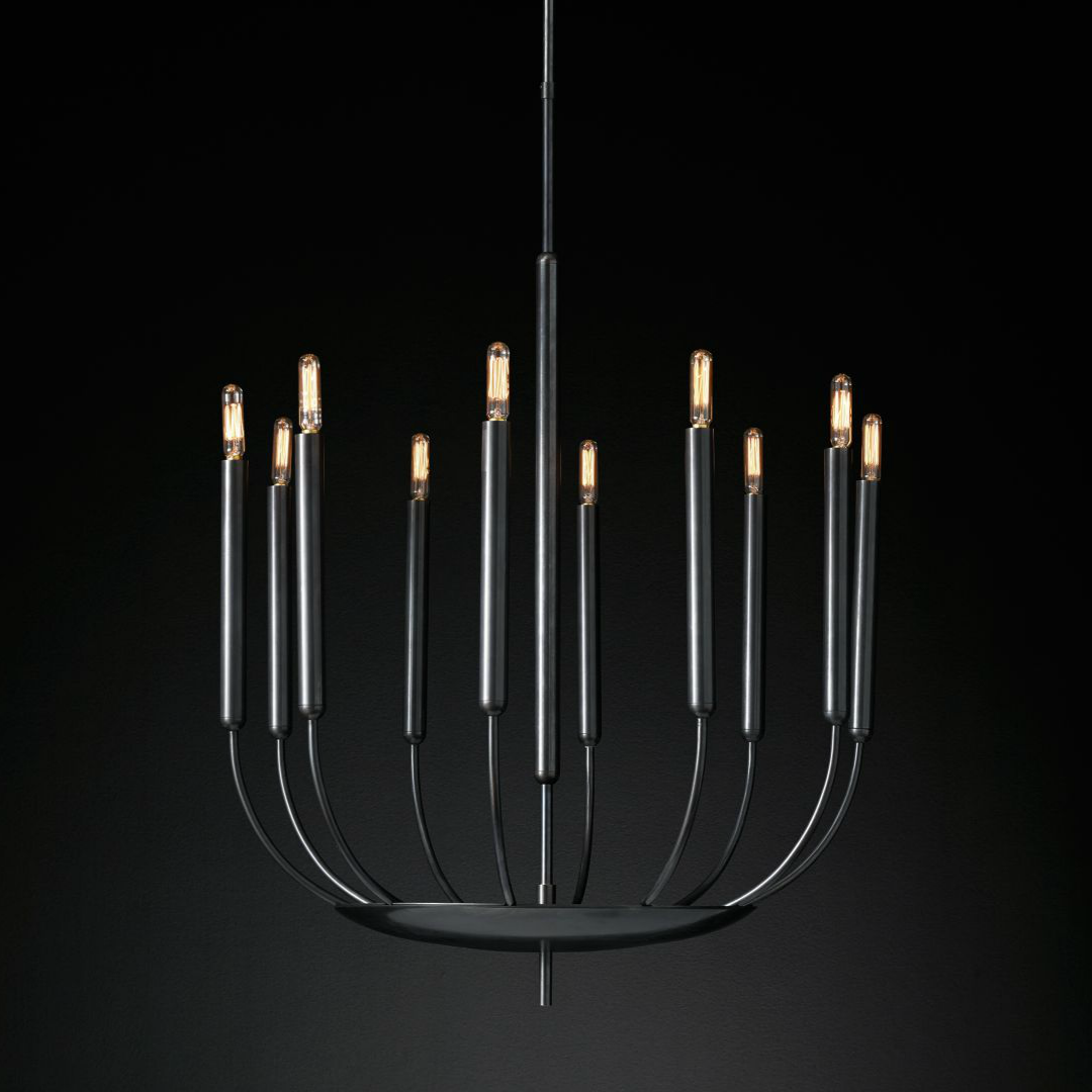 Люстра Quenouilles Round Chandelier black