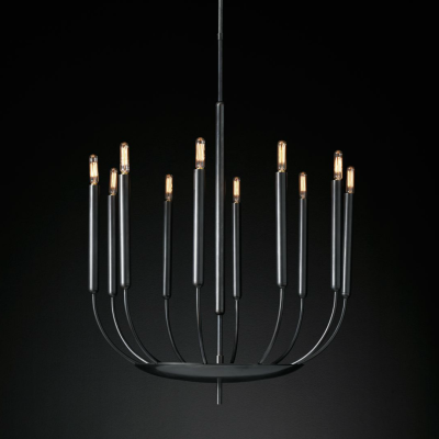 Люстра Quenouilles Round Chandelier black