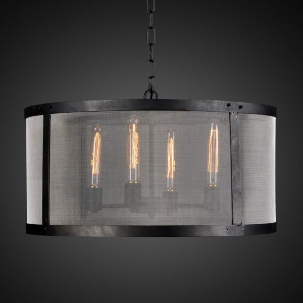 Люстра Riveted Mesh Chandelier Round