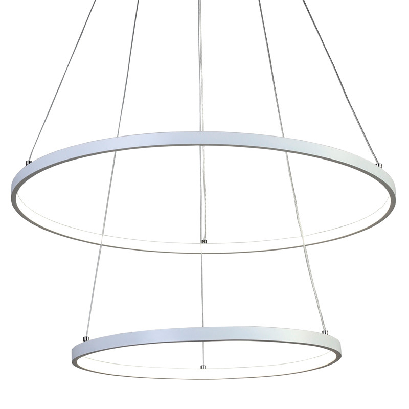 Люстра Ring Horizontal Double white 60+40