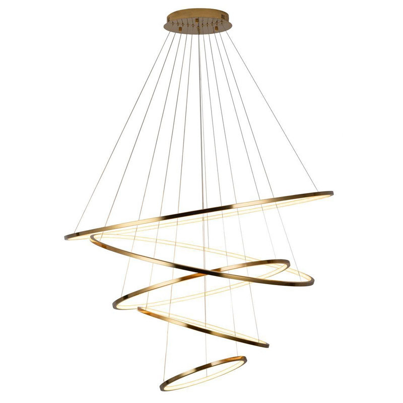 Люстра Ring Horizontal Quintet gold