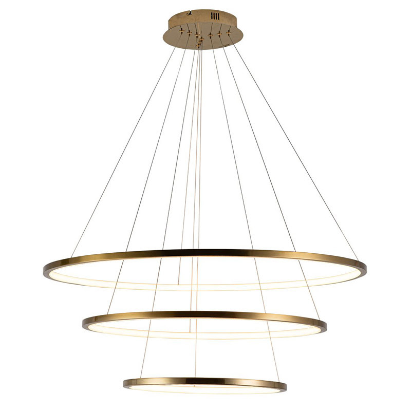 Люстра Ring Horizontal Trio gold