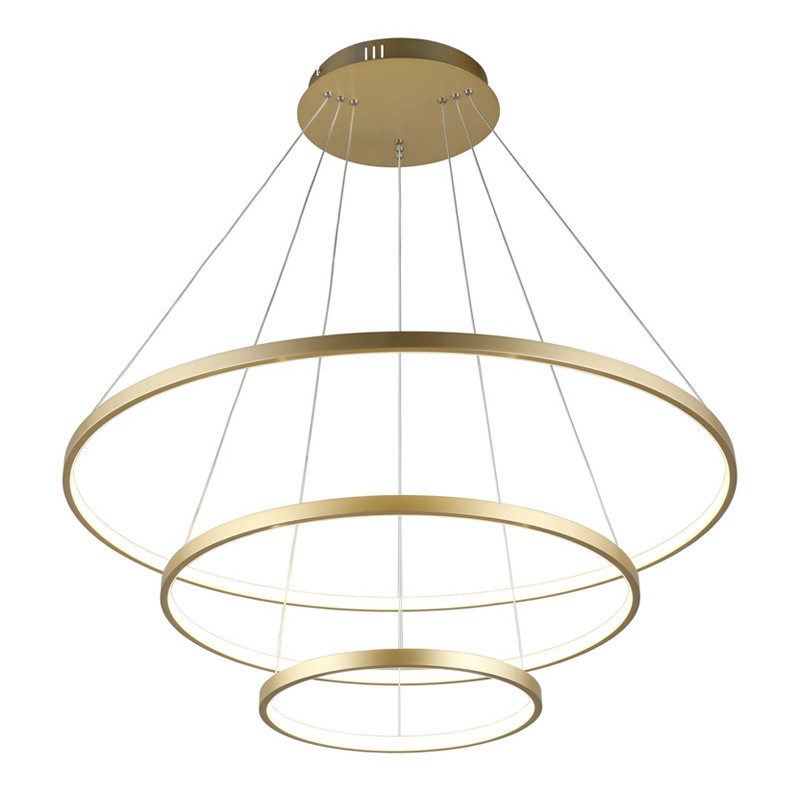 Люстра Ring Horizontal Trio Gold