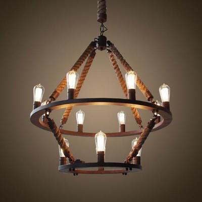 Люстра Rope Filament Chandelier