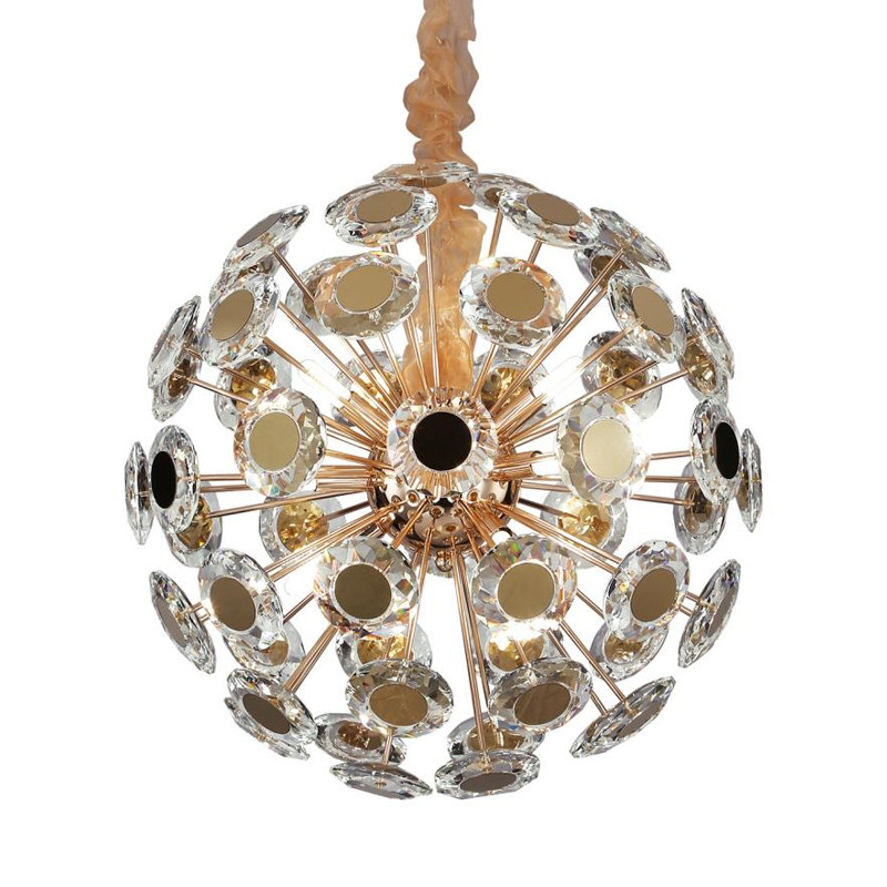 Люстра Round Plates c Рельефным Стеклом