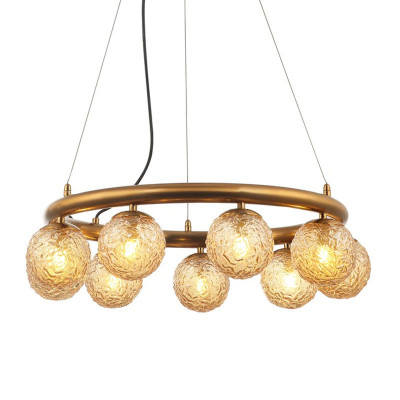 Люстра Spinnin с Янтарными Плафонами