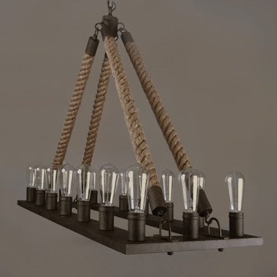 Люстра Square Large Loft Rope Light