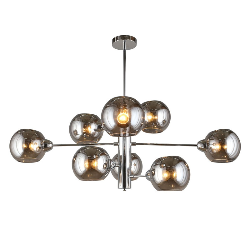 Люстра Staggered Glass Хром