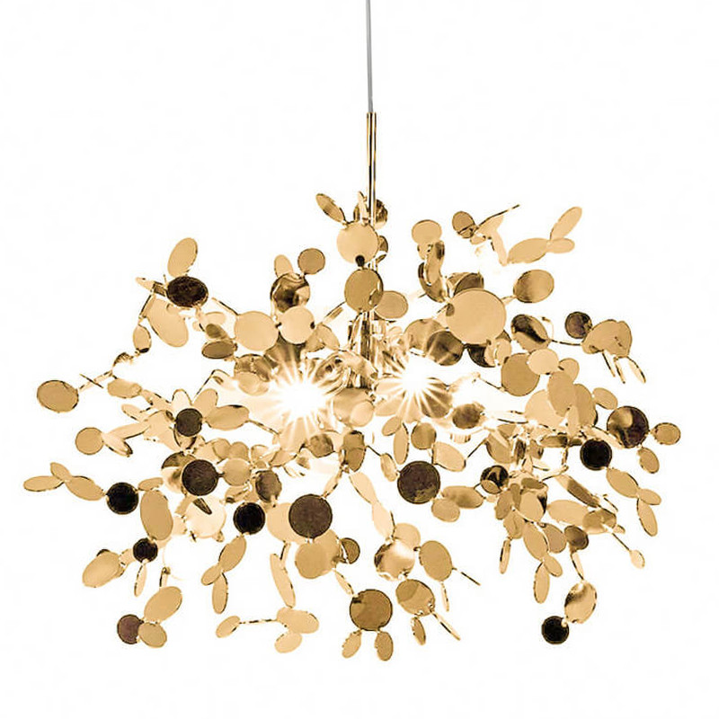 Люстра Terzani Argent Suspension Gold Pendant Lamp 85