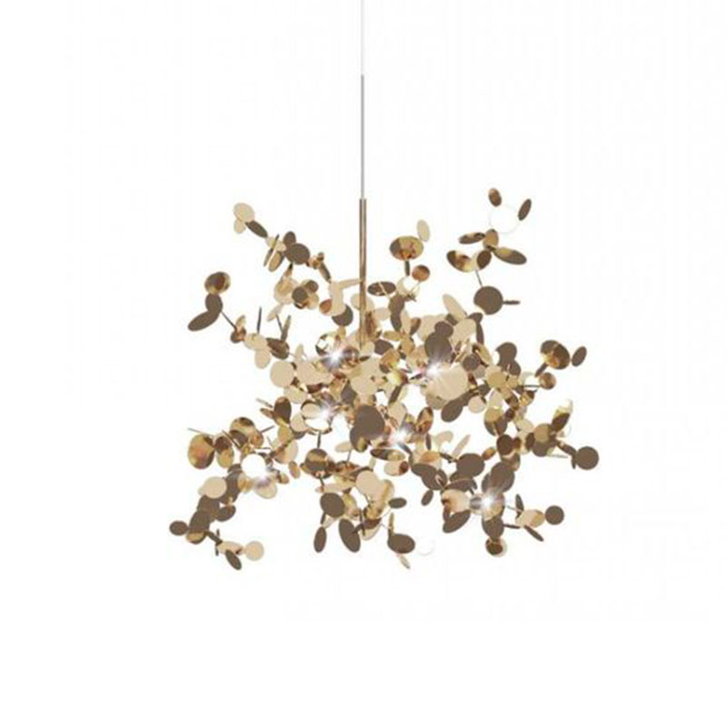 Люстра Terzani Argent Suspension Gold Pendant lamp диаметр 40