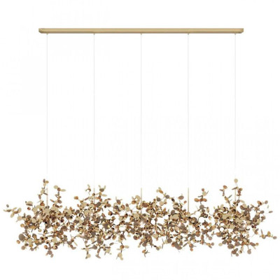 Люстра Terzani Argent Suspension Linear Gold длина 150 см