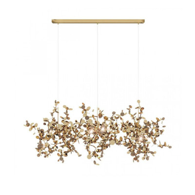 Люстра Terzani Argent Suspension Linear Gold длина 85 см