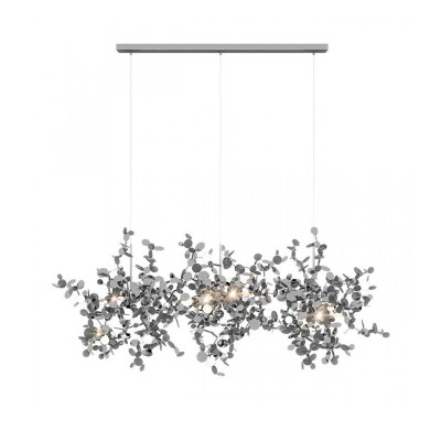 Люстра Terzani Argent Suspension Linear Silver длина 85 см