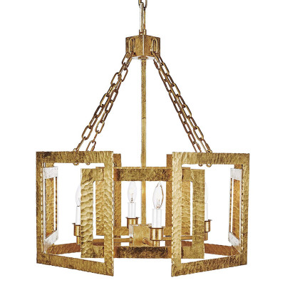 Люстра Textured Cage Pendant Lamp Gold Chandelier