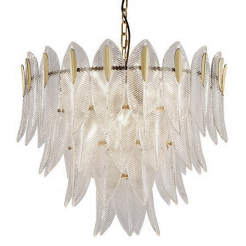 Люстра Textured Glass Petals Chandelier