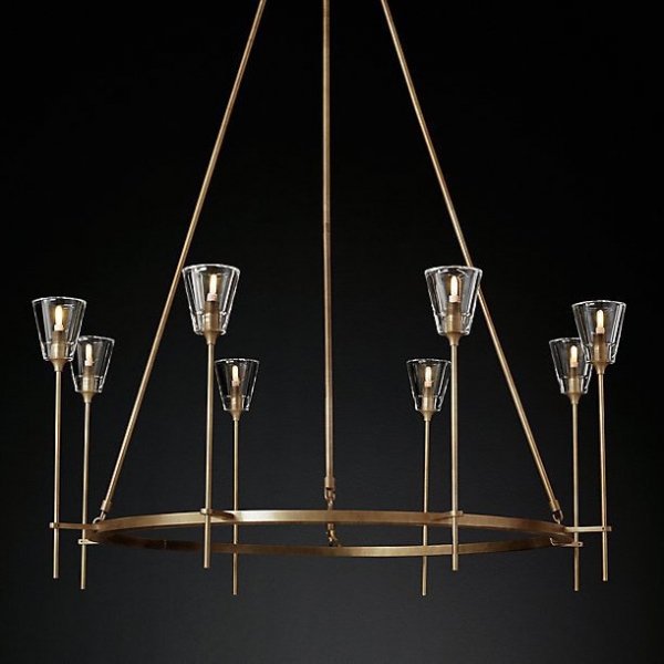 Люстра TORCHE DE VERRE Round Chandelier 8