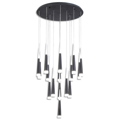 Люстра Vibia Slim Jordi Vilardell Black Cascade 16