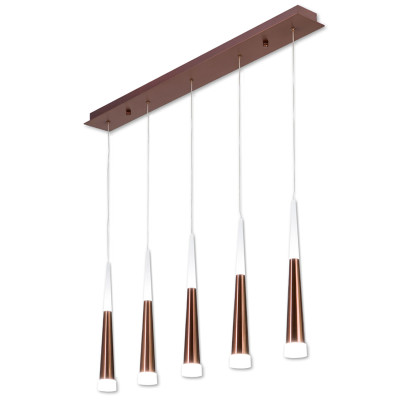 Люстра Vibia Slim Jordi Vilardell Copper 5 подвесов