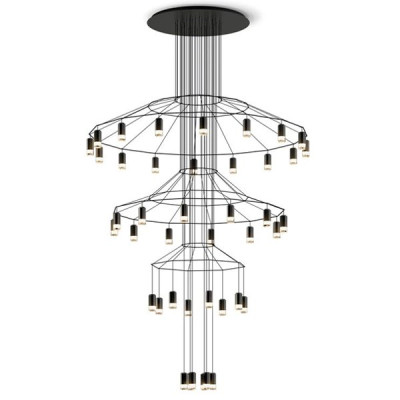 Люстра Vibia Wireflow Chandelier 0378 LED Suspension 42 lamp