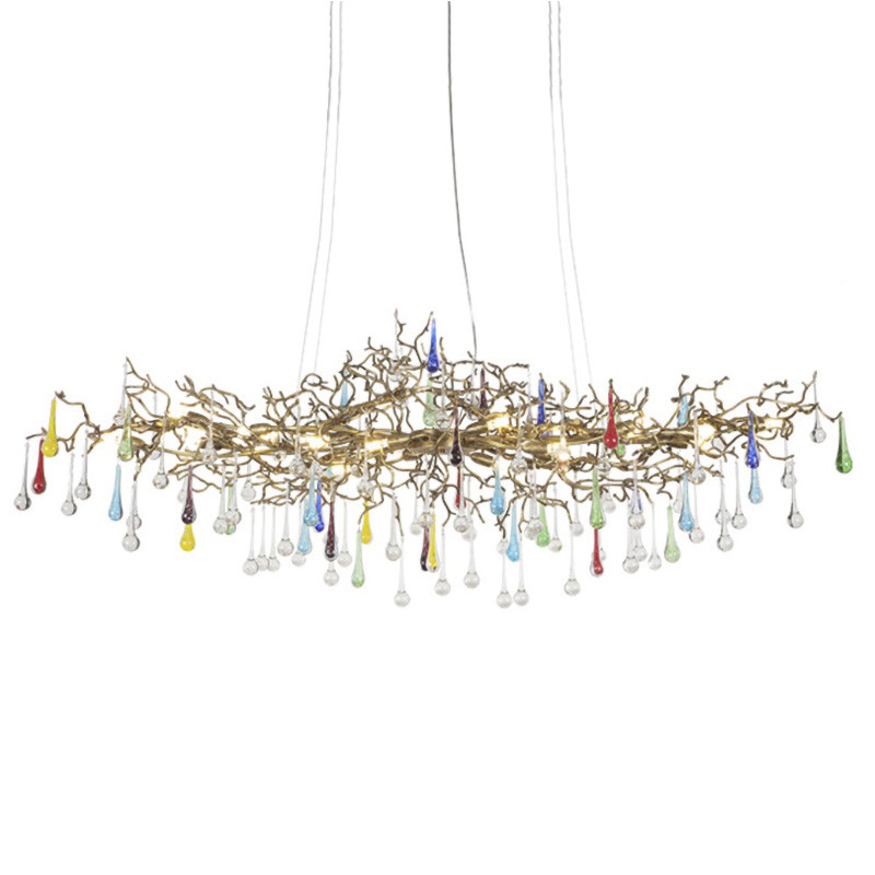 Люстра Waterfall Chandelier Colored Drops