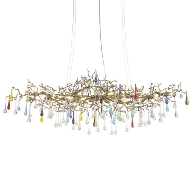 Люстра Waterfall Chandelier Colored Drops
