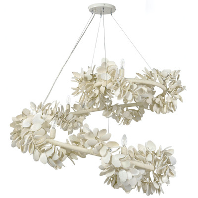 Люстра White Bionic Petals Flo Spiral Chandelier