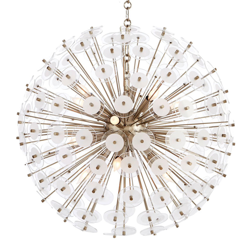 Люстра White Disco Glass Sputnik Chandelier 56