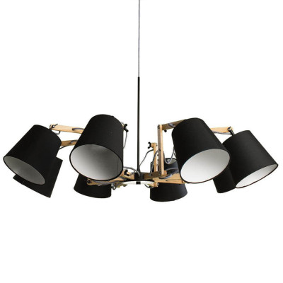 Люстра Woodland Pendant 8 Black