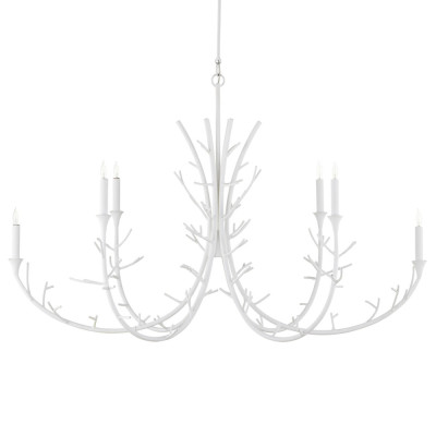 Люстра белая в виде веток White Natural Lines