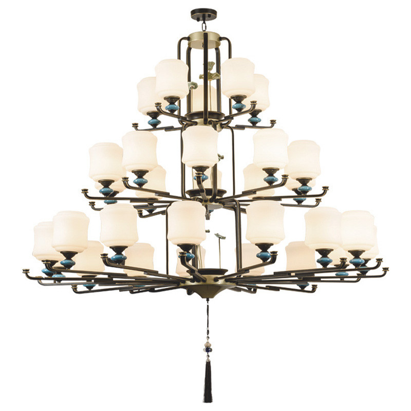 Люстра в китайском стиле Chinese Style Lotus Fruit Chandelier