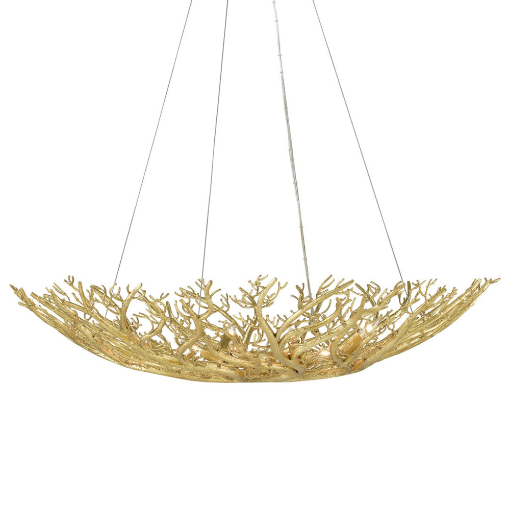 Люстра в форме золотой чаши из кораллов Coral Decor