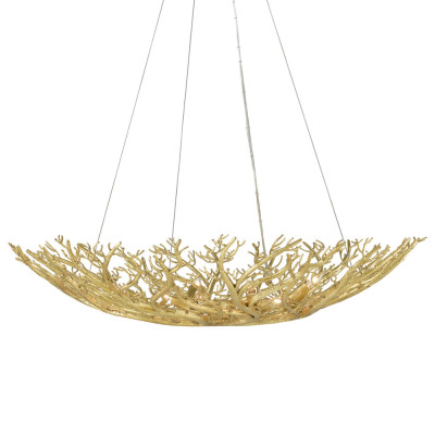 Люстра в форме золотой чаши из кораллов Coral Decor