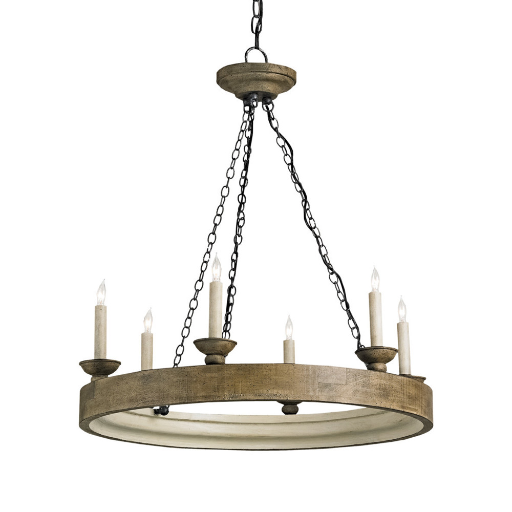 Люстра в форме кольца на 3-х черных цепях Glitter City Lights