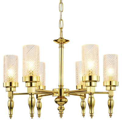 Люстра золотого цвета Balusters D55 см