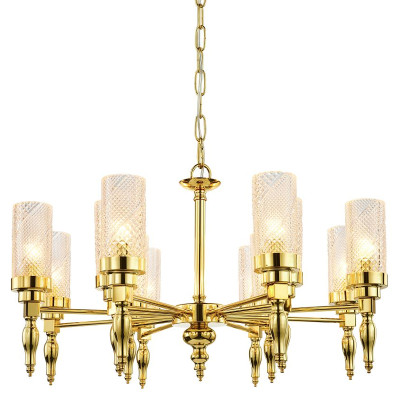 Люстра золотого цвета Balusters D70 см