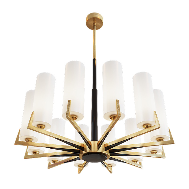 Люстра из латуни на 12 ламп Brass Candle