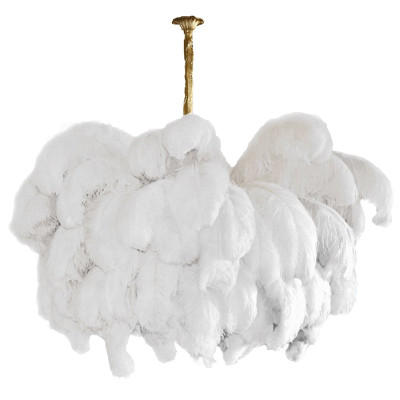 Люстра из страусиных перьев Extra Large Feather Chandelier GRAND TOUR