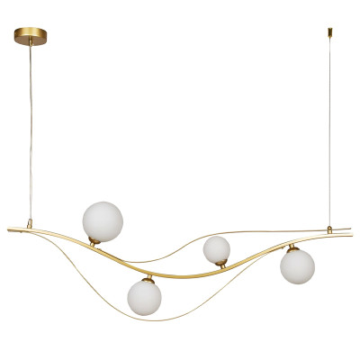 Люстра изогнутой формы Golden Pearl