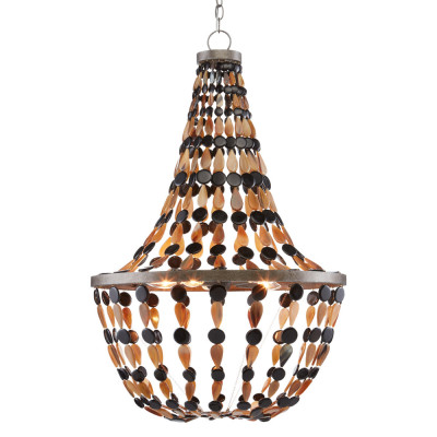 Люстра каплевидной формы с подвесками в виде декоративных бусин Flat Beads