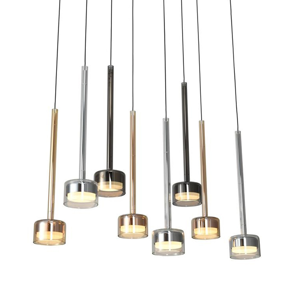 Люстра каскадная с круглыми стеклянными плафонами Magical Glow