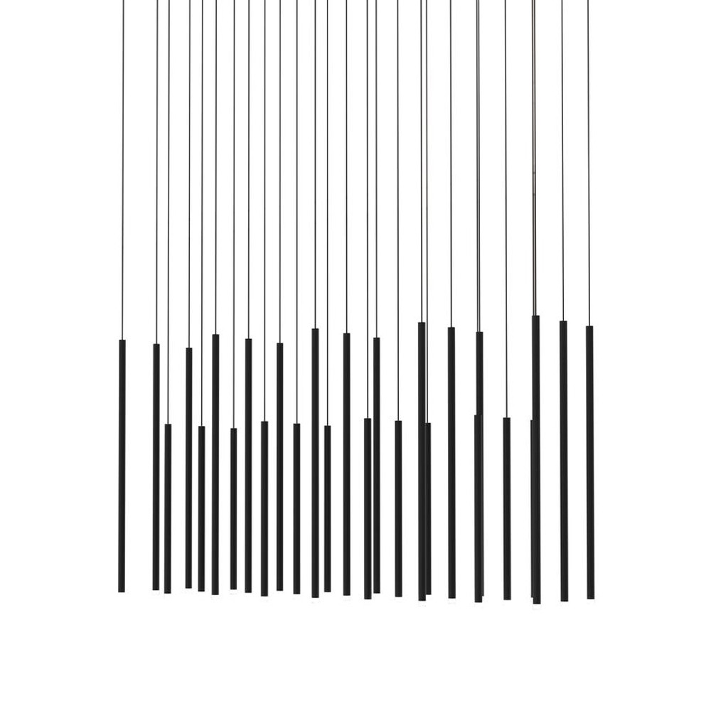 Люстра каскадная черная Black Cascade Chandelier