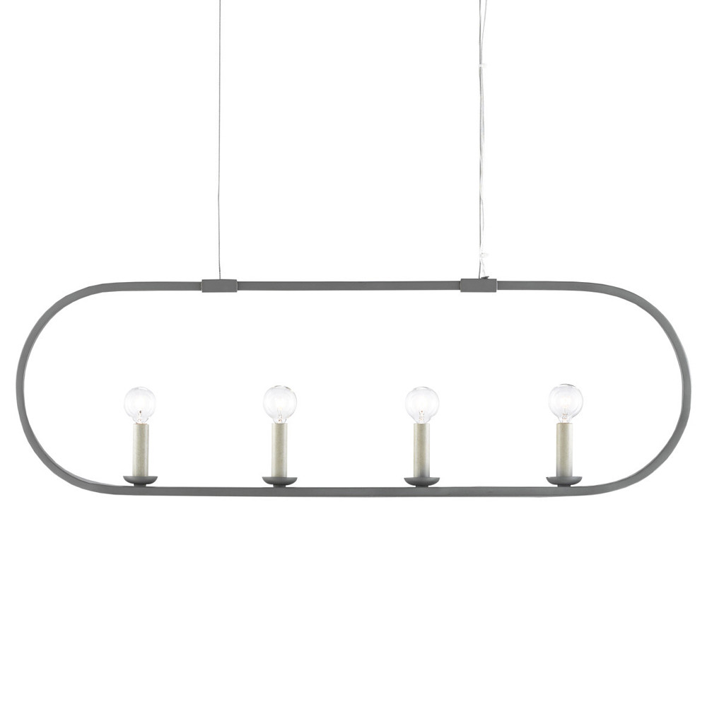 Люстра линейная в овальной раме Traditional Clean Lines