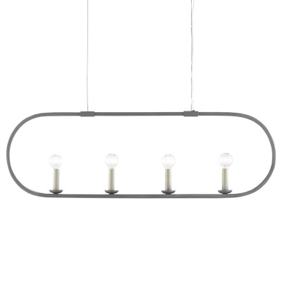 Люстра линейная в овальной раме Traditional Clean Lines