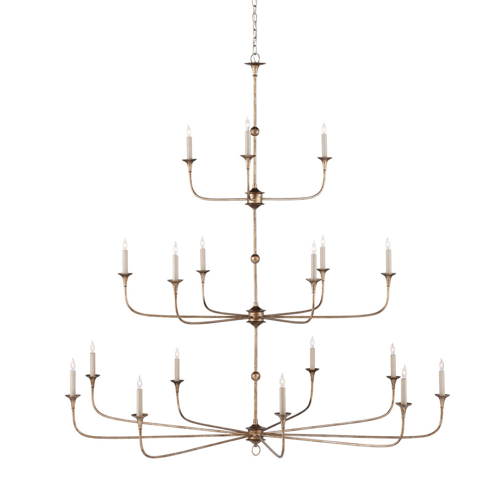 Люстра многоярусная бронзового цвета Graceful Chandelier